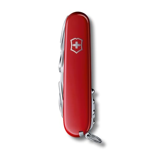 Victorinox Swiss Champ Swiss Army Knife, 33 Functions, Swiss Made Pocket Knife with Large Blade, Screwdriver, Chisel and Combination Pliers - Red