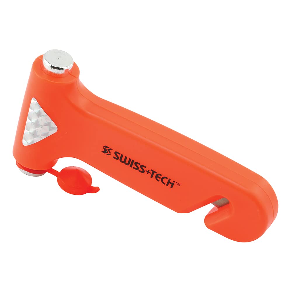 SWISS+TECH ST85109 BodyGard Auto Emergency Hammer Escape Tool with Glass Breaker, 3-in-1 Tool (Single Pack)