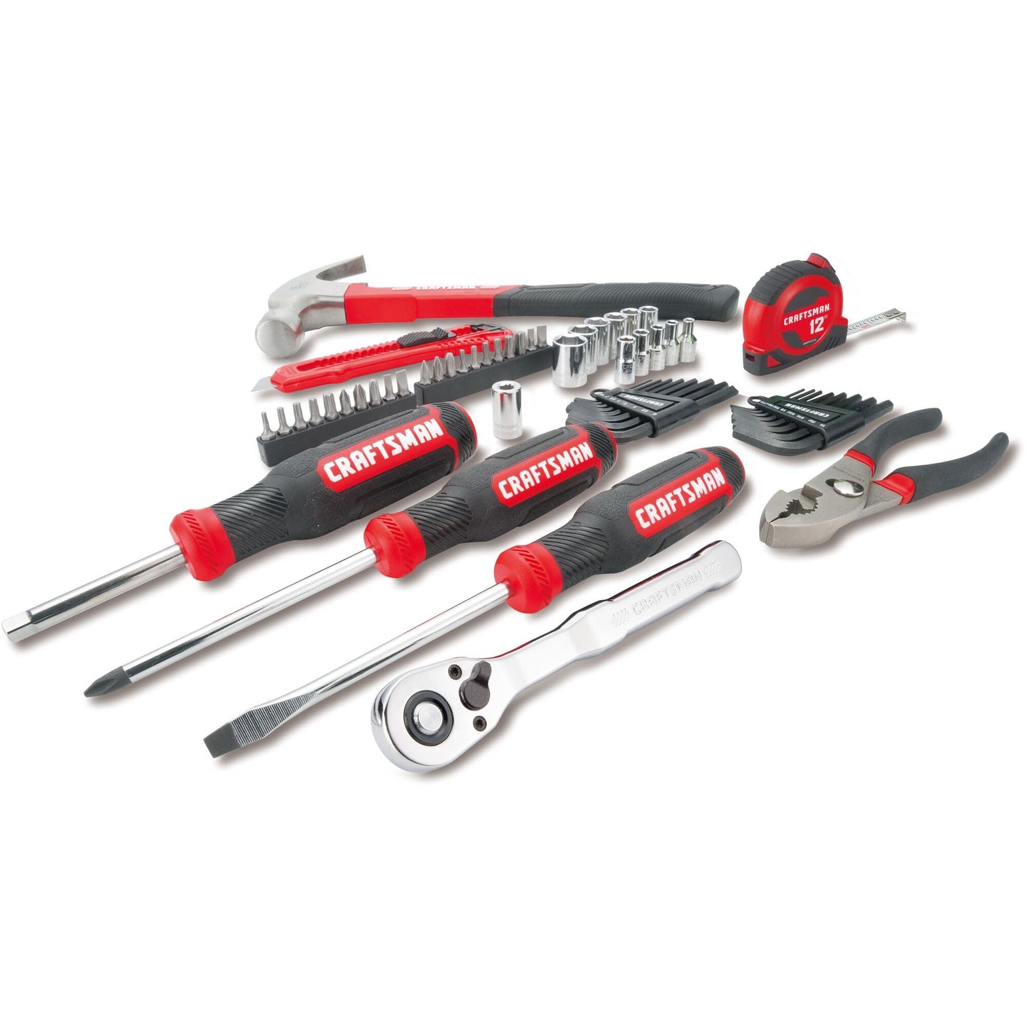 CRAFTSMAN 57 Piece Mechanics Tool Set/Home Tool Set (CMMT99447)