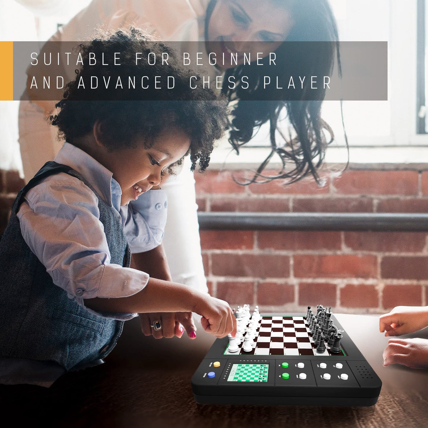 TOP 1 CHESS Board Electronic Chess Games, Talking Coach Electronic Chess Board with Multi-Level Skills, Best Electronic Chess Set for Players of All Levels Ages Kids and Adults
