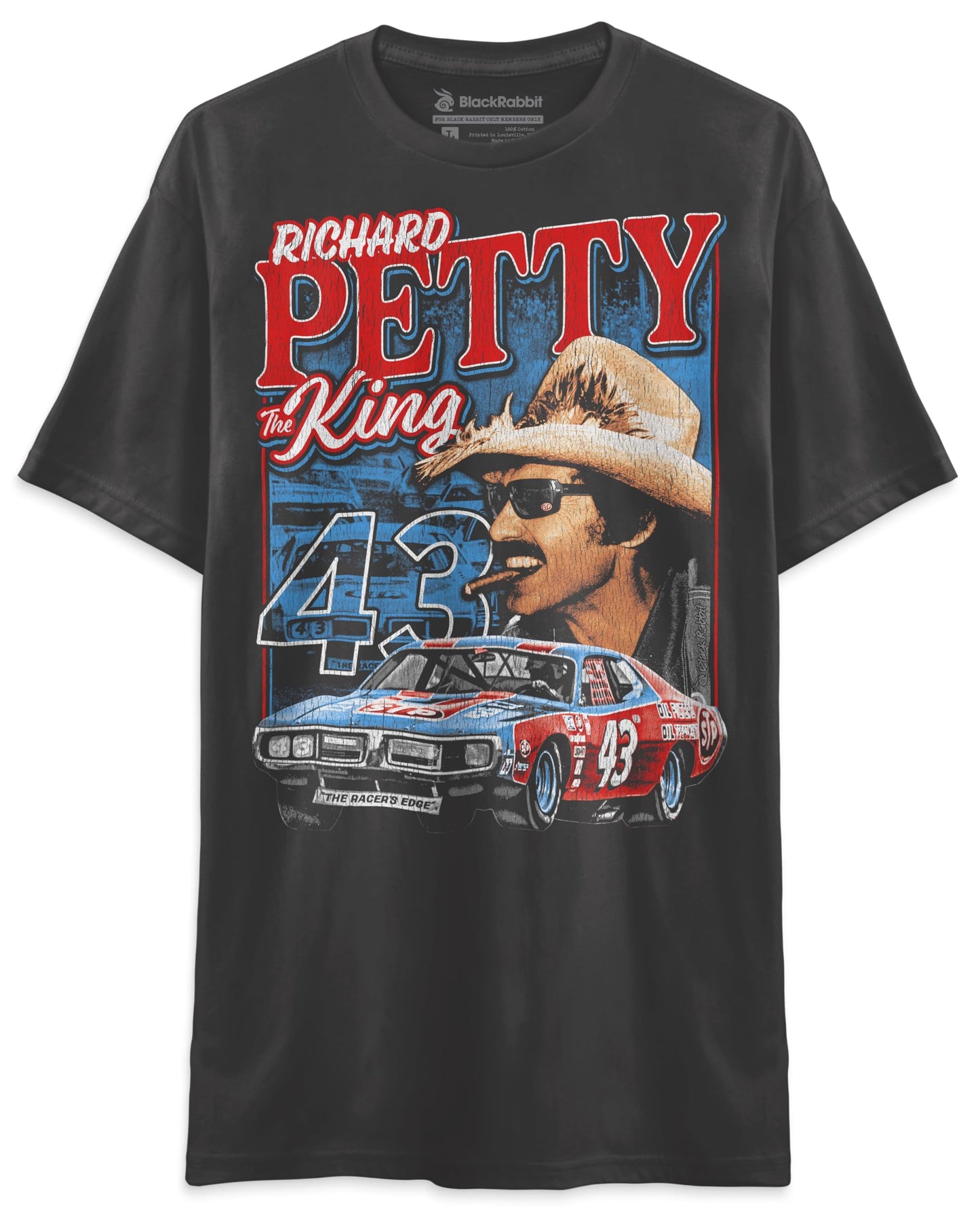 90s Racing Richard The King Petty Retro Vintage Race Car Unisex Classic T-Shirt (Soft Premium Tee - Graphite, 3X-Large)