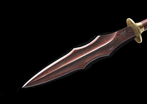 GLW Sword Chinese Sword Spear Pike Hand Forged Pattern Steel Sharp Overlord Spears #1781