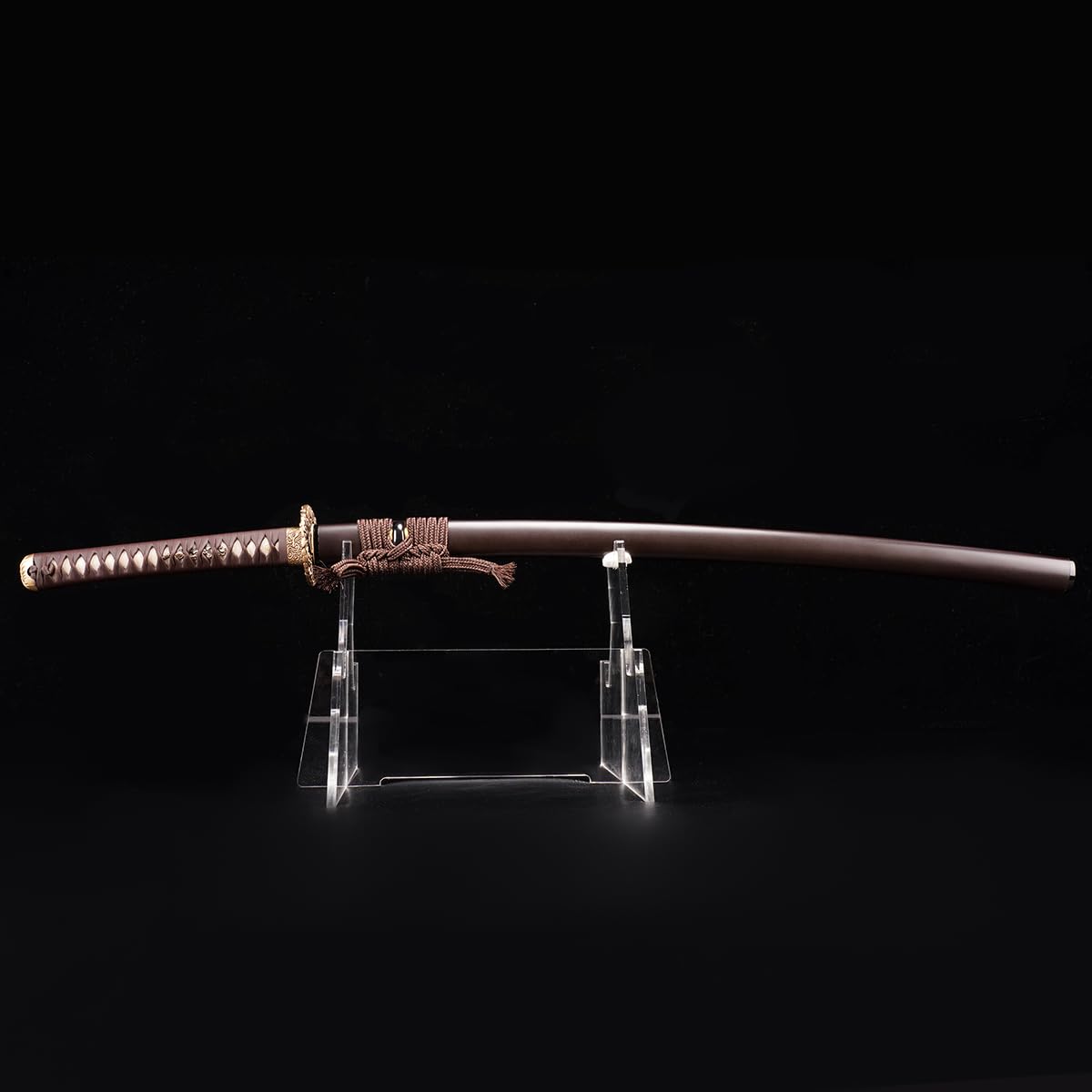 ShadowDancer Handmade Full Tang Katana Sword - Authentic T10/1095 Steel Blade with Real Hamon, Clay Temper, and Sharp Edge - Perfect for Iaido, Martial Arts Practitioners, and Collectors (ChaIshime)