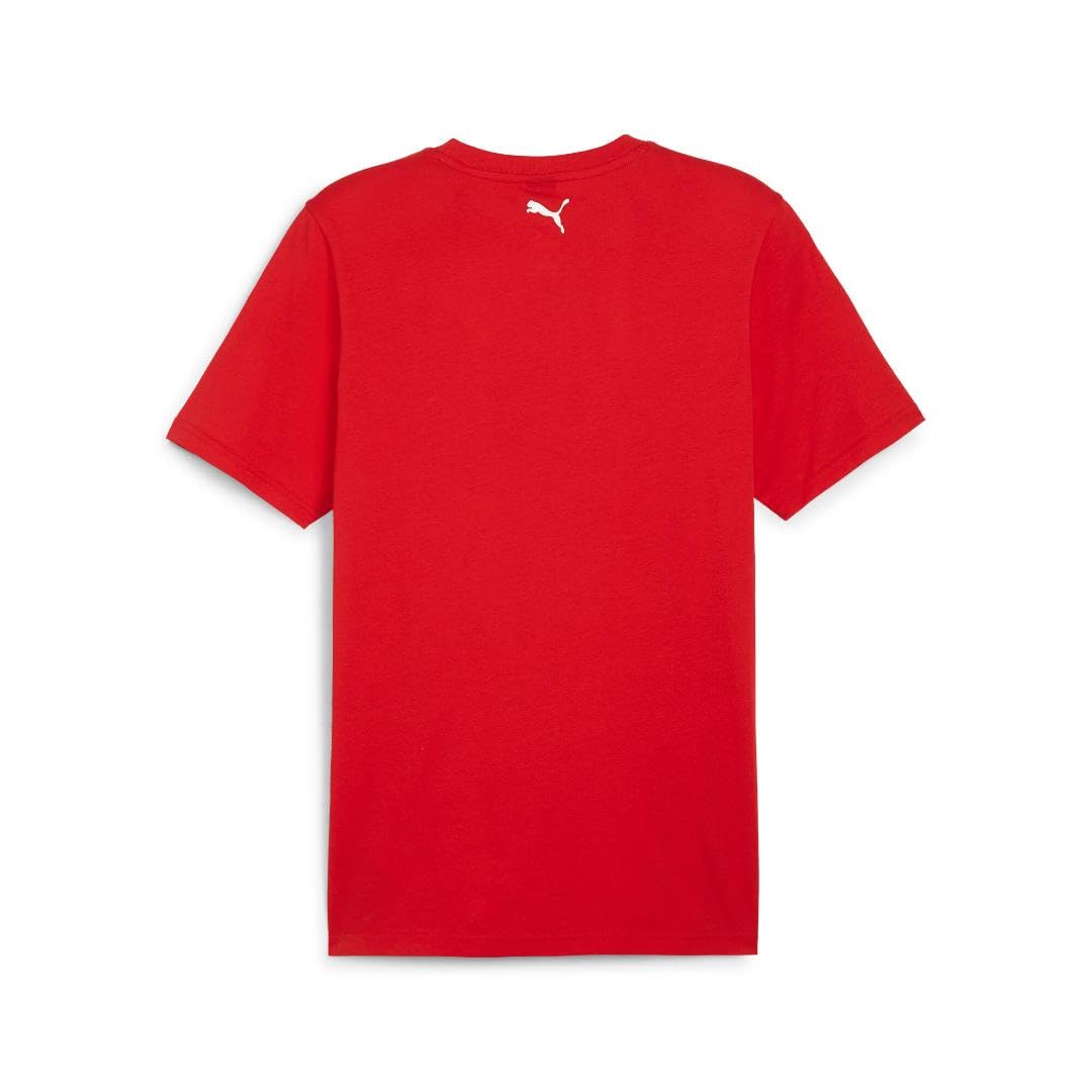 PUMA Men's Standard Scuderia Ferrari Race Shield T-Shirt, Rosso Corsa-ss24, XXL