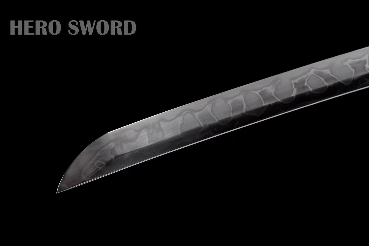 HERO SWORD 2023 New Handmade Clay Tempered T10 Steel Katana Real Japanese Hitatsura Hamon Samurai Sword Dragon King Katana -Blue