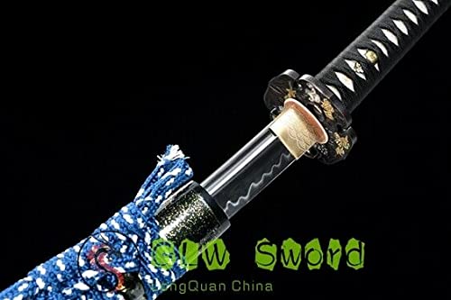 GLW Handmade Katana Real Clay Tempered T10 Steel Katana Japan Samurai Sword Razor Sharp Blade Battle