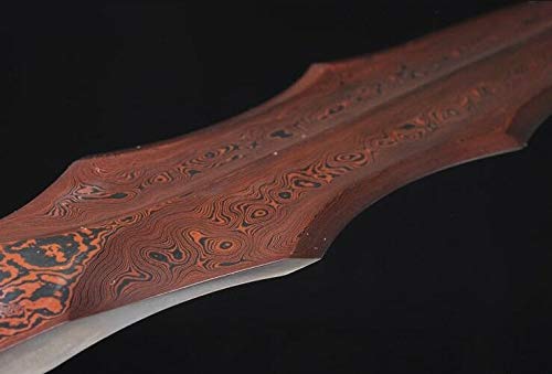 GLW Sword Chinese Sword Spear Pike Hand Forged Pattern Steel Sharp Overlord Spears #1781