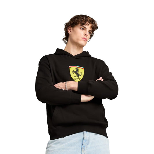 PUMA Men's Standard Scuderia Ferrari Formula 1 Graphic Hoodie, Big Shield Black SS25, Large