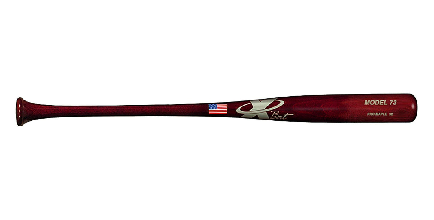 X Bats Pro Model Wood Baseball Bats (Pro Model 73 | Power and Gap Hitters, 33 Inch)