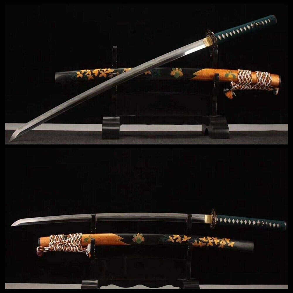PJXC Japanese Samurai Katana Ground Muscle Steel Clay Tempered Razor Sword Sharp