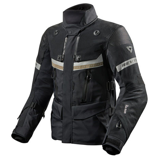 REV'IT! Men's Dominator 3 GTX Adventure Touring Motorcycle Jacket (Black - 2X-Large)