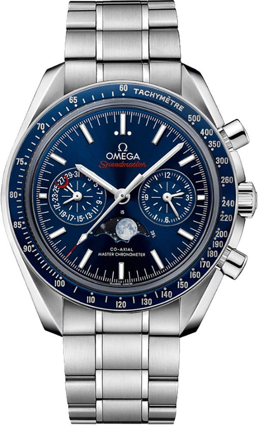 Omega Speedmaster Moonwatch Blue Dial Moonphase Men's Watch 304.33.44.52.03.001