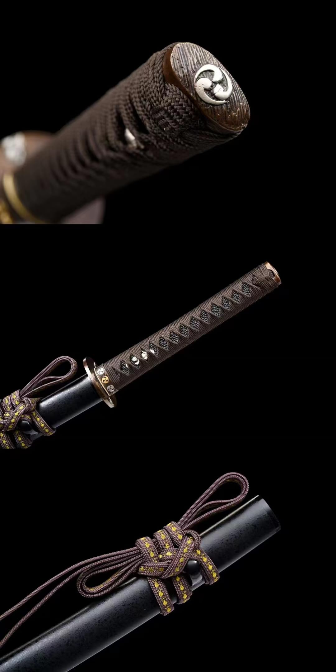 Patterned Steel,Handmade Forged,High Temperature Hardened,Japanese Katana,40.6" is Outdoor Sports,Defense,Martial Arts Training,Decoration,Collection,Gifts for Your Family and Friends,Best Item