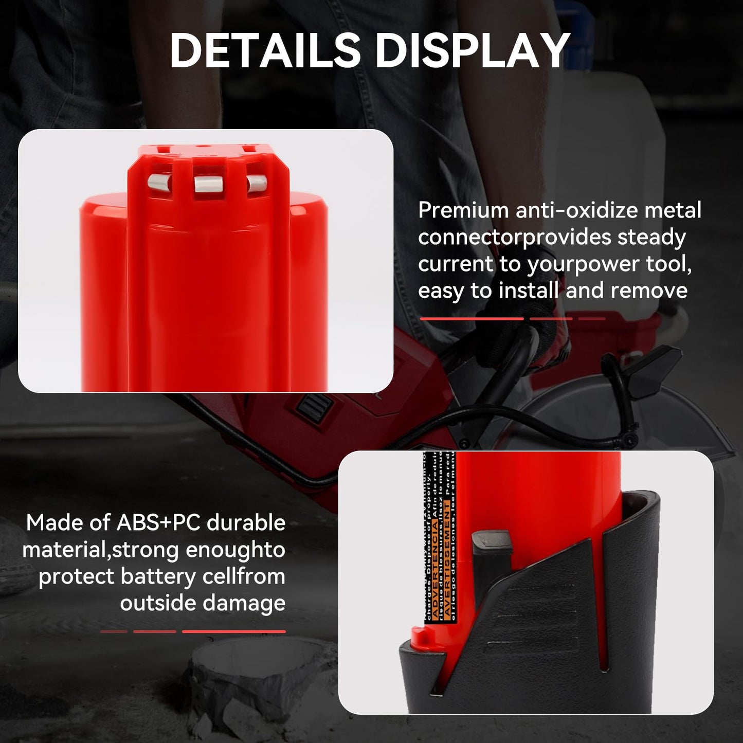 FWBRCR New Upgraded 12V 4.0Ah Replacement for Milwaukee Battery Compatible with Milwaukee 12V Batteries 4000mAh Power Tools 2 Pack