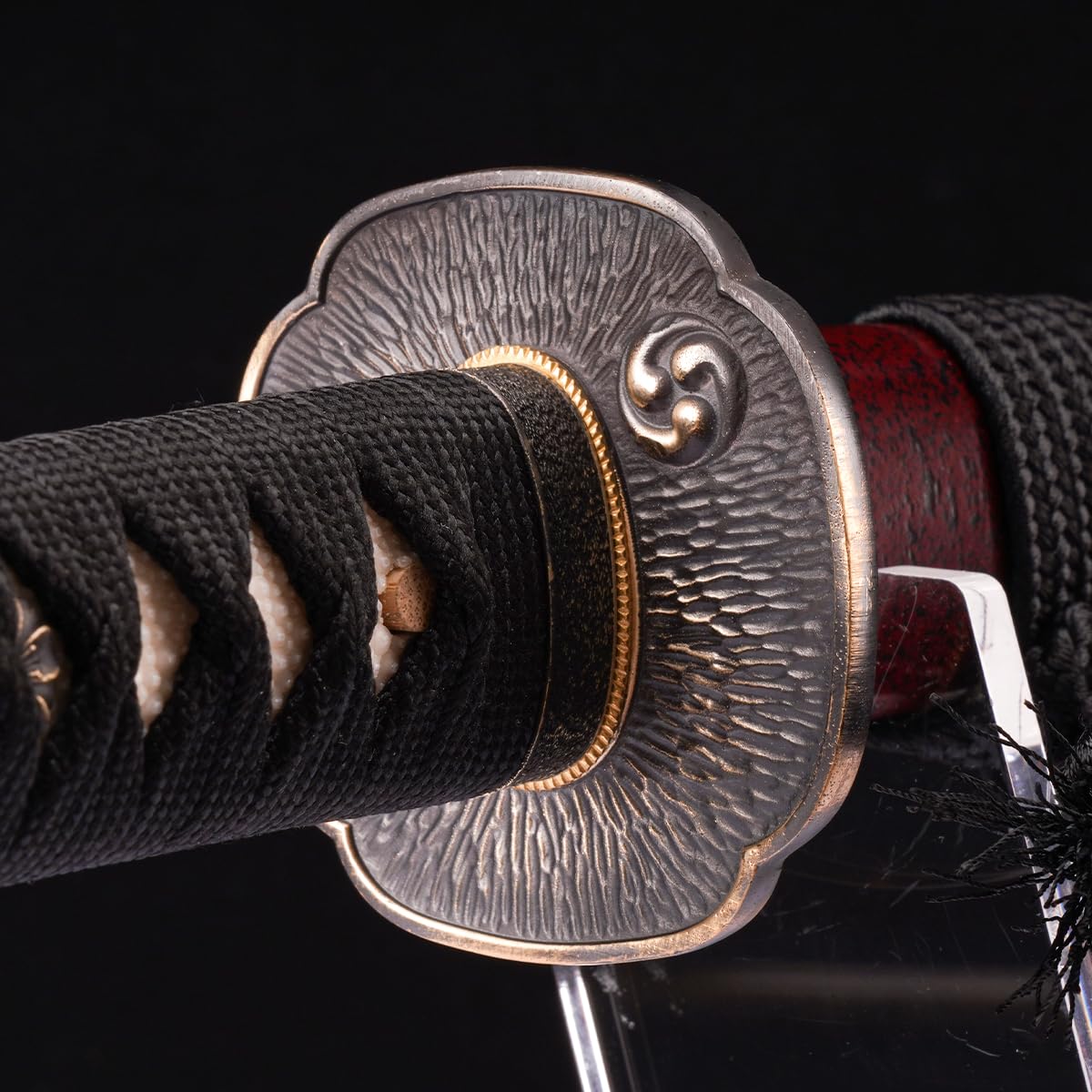 ShadowDancer Handmade Full Tang Katana Sword - Authentic Dojo Tyrannosaurus 9260 Steel Shinogi Zukuri Katana, Clay Temper, and Sharp Edge, Perfect for Iaido, Martial Arts Practitioners, and Collectors