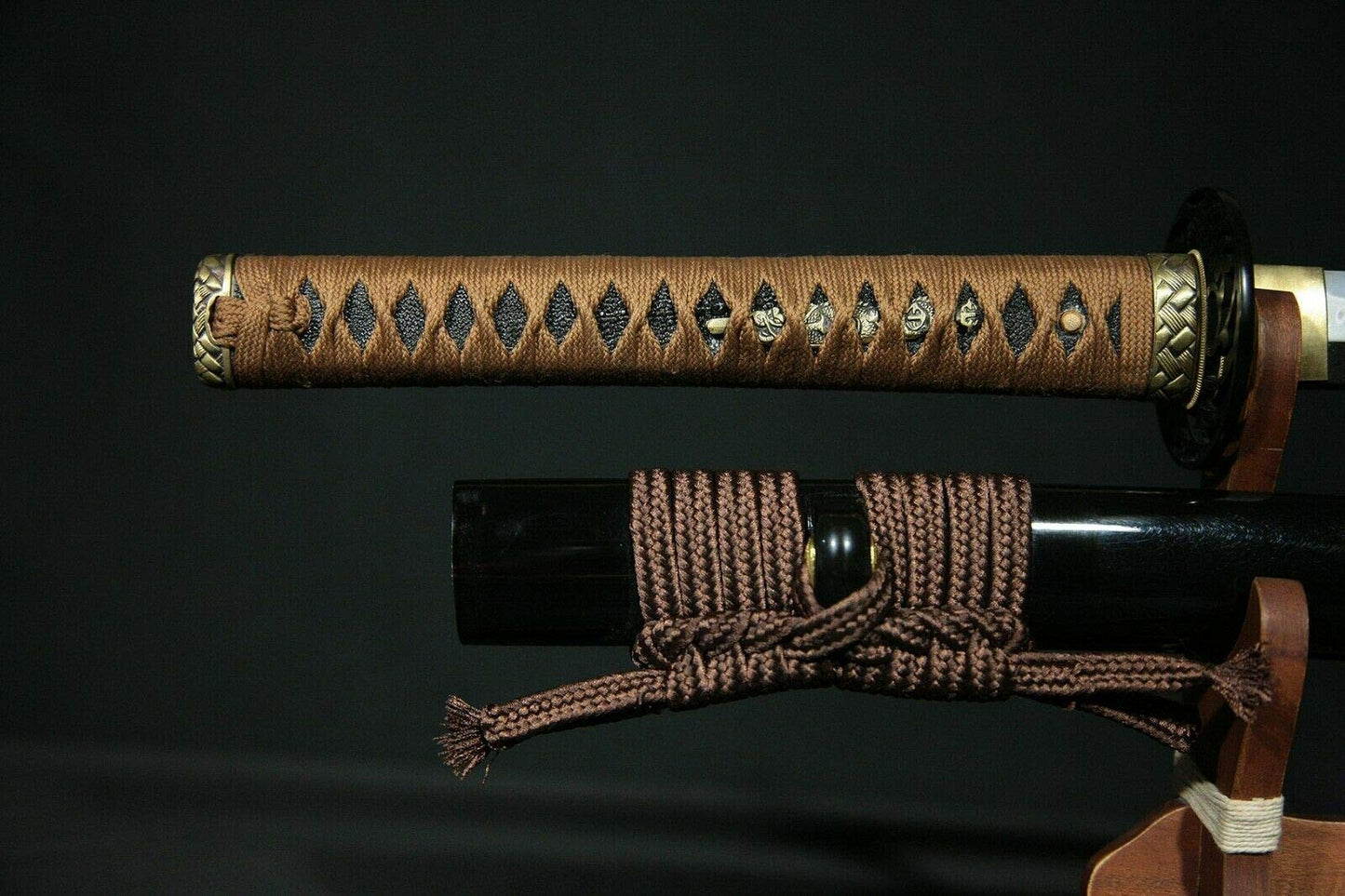 GLW Sword Hand Forged Katana Japanese Samurai Sword MM557 Clay Tempered Super Folding Steel Hardness Close 60 Modern 3A