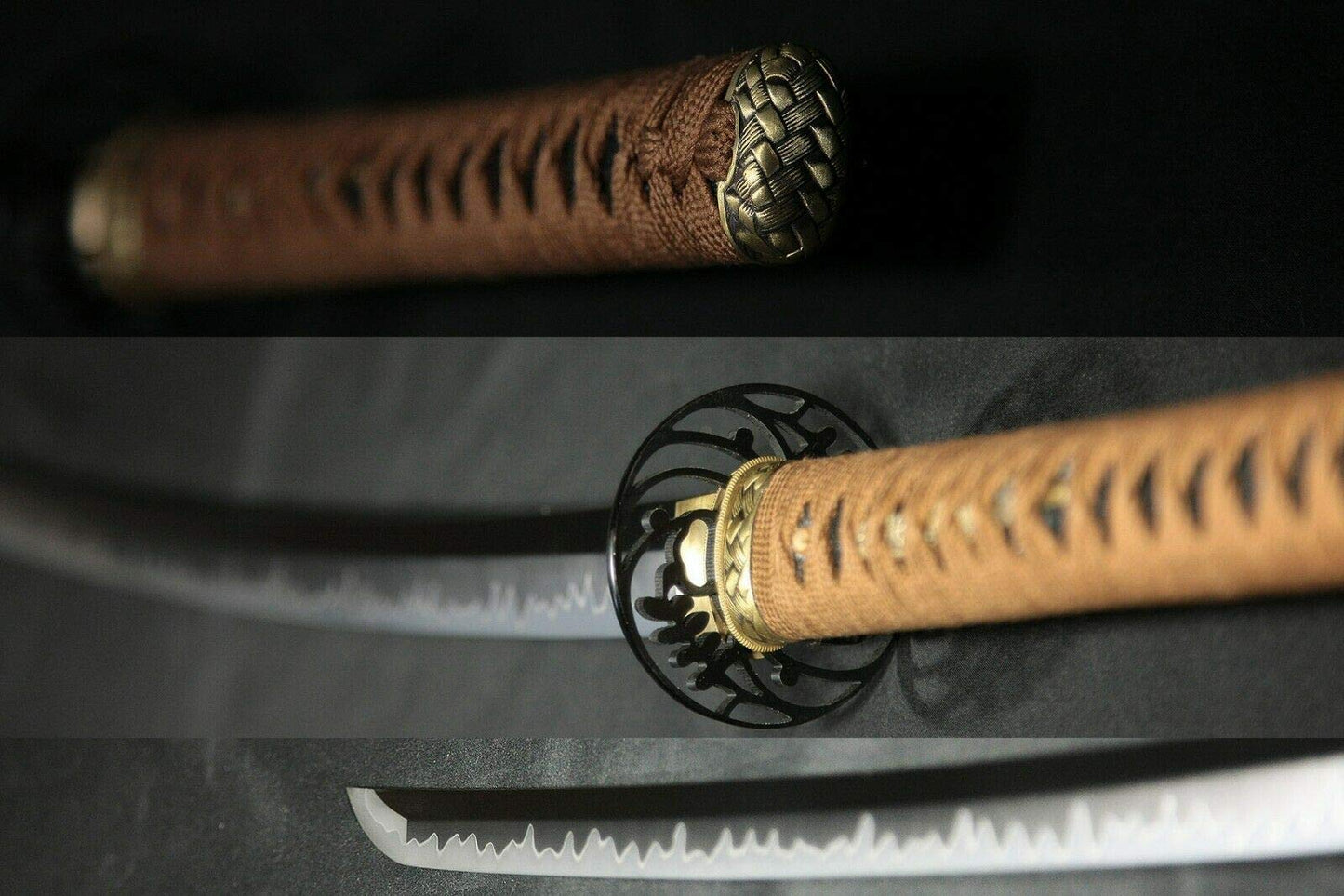 GLW Sword Hand Forged Katana Japanese Samurai Sword MM557 Clay Tempered Super Folding Steel Hardness Close 60 Modern 3A