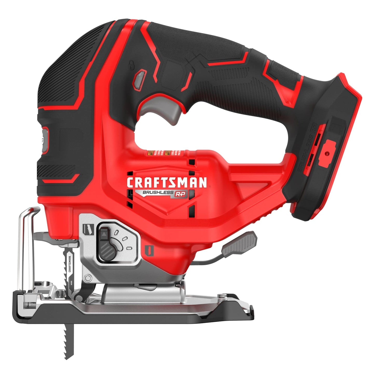 CRAFTSMAN V20 RP Cordless Jig Saw, 3 Orbital Settings, Up to 3,200 SPM, Variable Speed Keyless, Bare Tool Only (CMCS650B)