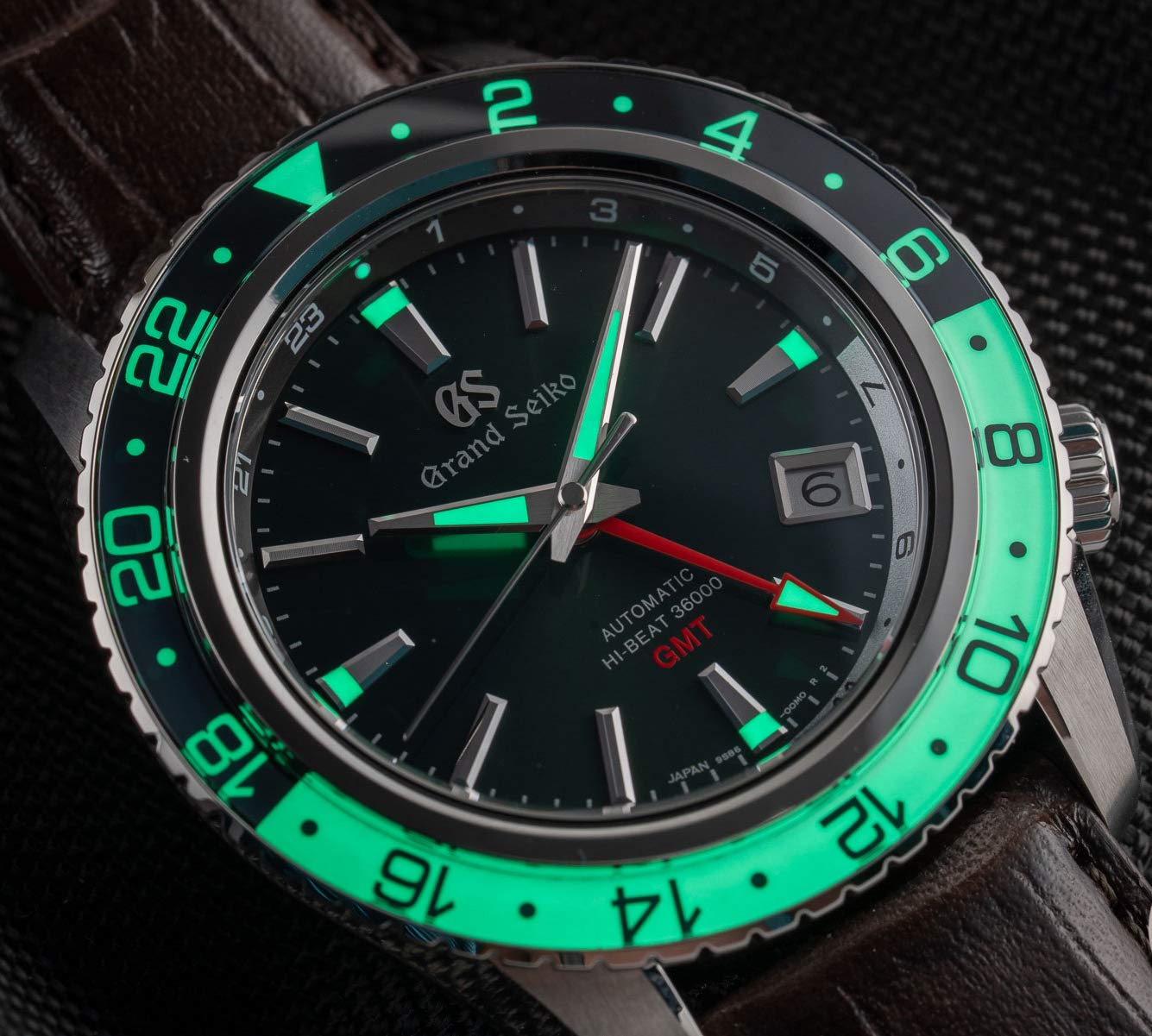 Grand Seiko Mechanical Hi-Beat 36000 GMT Triple Time Zone SBGJ239