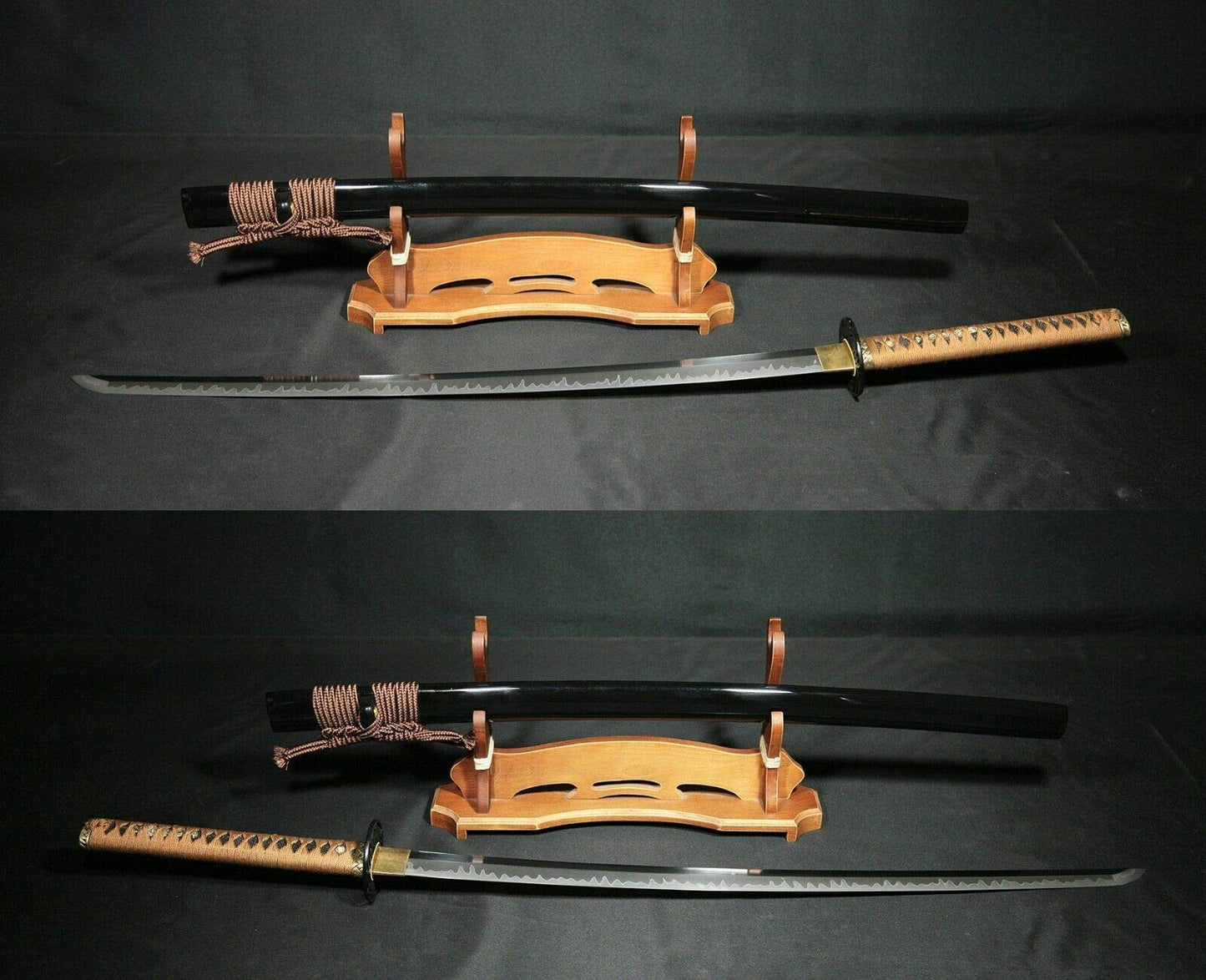 GLW Sword Hand Forged Katana Japanese Samurai Sword MM557 Clay Tempered Super Folding Steel Hardness Close 60 Modern 3A