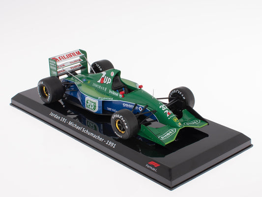 - Formula 1 car 1/24 Compatible with Jordan 191 - Michael Schumacher - 1991 - OR044