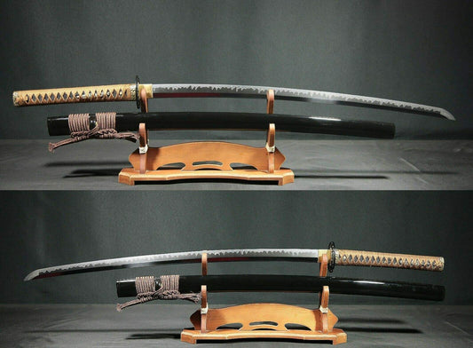 GLW Sword Hand Forged Katana Japanese Samurai Sword MM557 Clay Tempered Super Folding Steel Hardness Close 60 Modern 3A