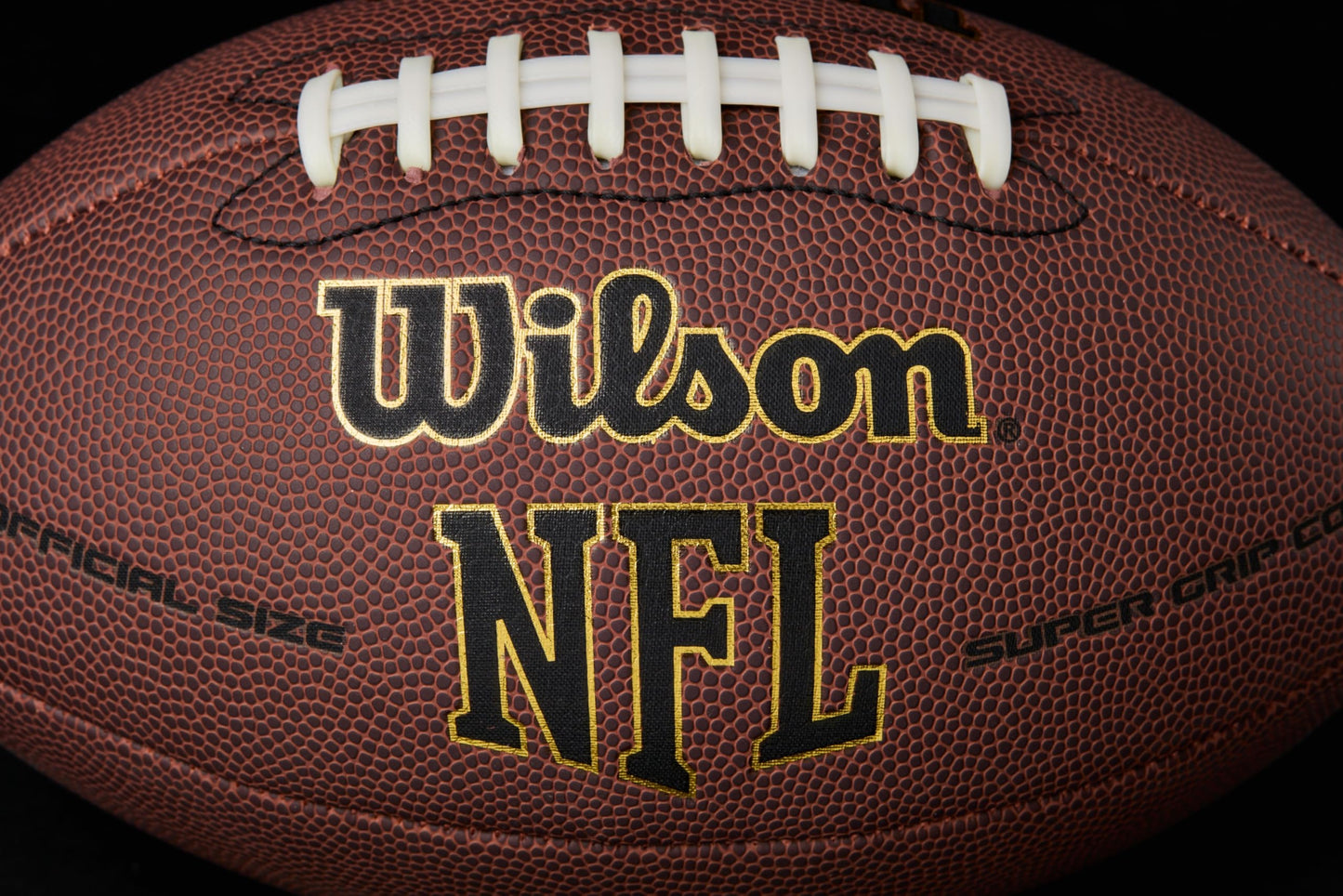 Wilson NFL Super Grip Composite Football - Official Size, Brown