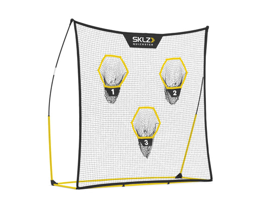 SKLZ Quickster Portable Football Training Net for Quarterback Passing Accuracy (7x7 Feet)