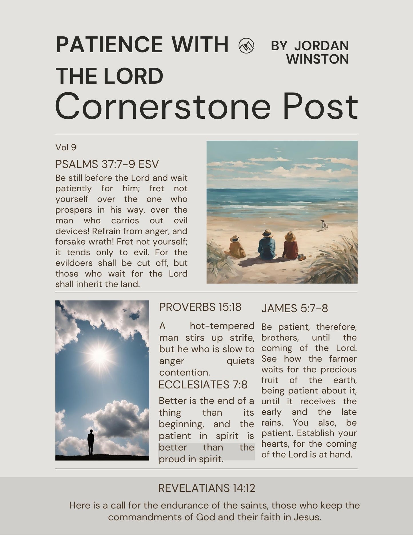 Cornerstone Post - Patience With The Lord Vol 9